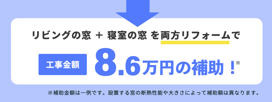 リフォーム例の補助額合計
